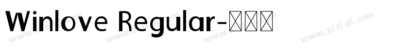 Winlove Regular字体转换